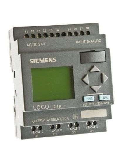 6ED1052-1HB00-0BA4 SIEMENS LOGO! 24RC, 8 DI/4 DO; MEM. 130 BLOCKS