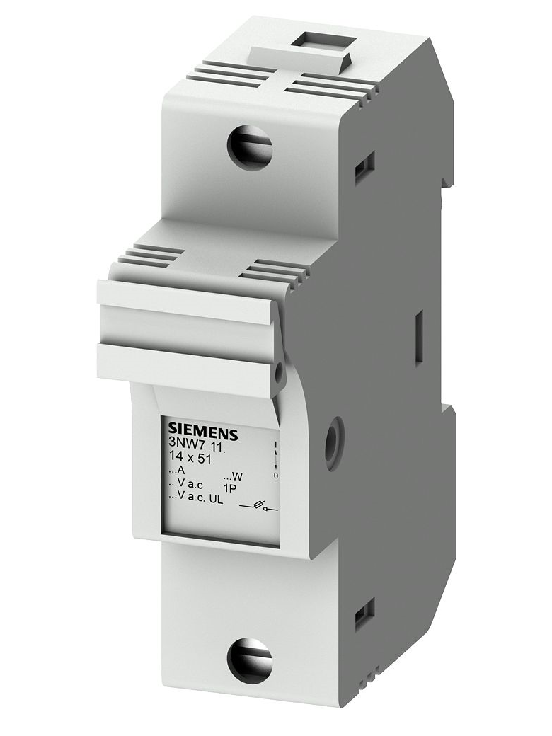 3NW7 111 SIEMENS BASE SEZX FUS. CILINDR.14X51 1P